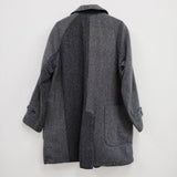 Engineered Garments パッチワーク リバーシブルコート アメリカ製 コート グレー ネイビー メンズ エンジニアードガーメンツ【中古】3-1228T♪