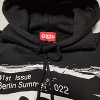 032c Barcode Glitch Hoodie SS22-C-2030-M パーカー ブラック メンズ ゼロスリーツーシー【中古】4-0117M∞