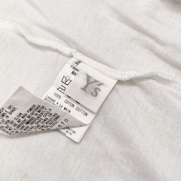 ワイズ Y’s PRINT BIG T-SHIRT 半袖カットソー YY-T02-670 ブラック サイズ：2 Y's/Yohji Yamamoto YT-T02-670-1 Y's PRINT BIG T-SHIRT
