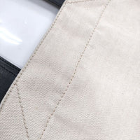 JIL SANDER TOTE GRANDE ロゴトートバッグ キャンバス レザー トートバッグ ブラック ベージュ メンズ ジルサンダー【中古】4-0704G◎