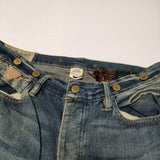 POLO RALPH LAUREN PATCHWORK DENIM パッチワーク 加工ジーンズ R66SD76  デニムパンツ ブルー メンズ ポロ・ラルフローレン【中古】4-0210G∞