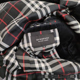 BURBERRY BLACK LABEL ベロア 2B サイズM テーラードジャケット ブラック メンズ バーバリーブラックレーベル【中古】4-0124T♪