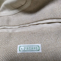 A.PRESSE Linen Half Coat リネンハーフコート 定価121000円  コート 23SS ベージュ メンズ アプレッセ【中古】4-0303M∞