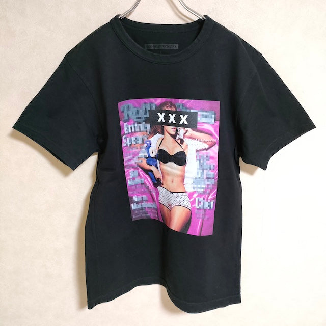 GOD SELECTION XXX ビキニガールプリント サイズL 半袖Ｔシャツ カットソー ブラック メンズ ゴッドセレクショントリプルエ –  ブランド古着の専門店gee,jee（ジージー）