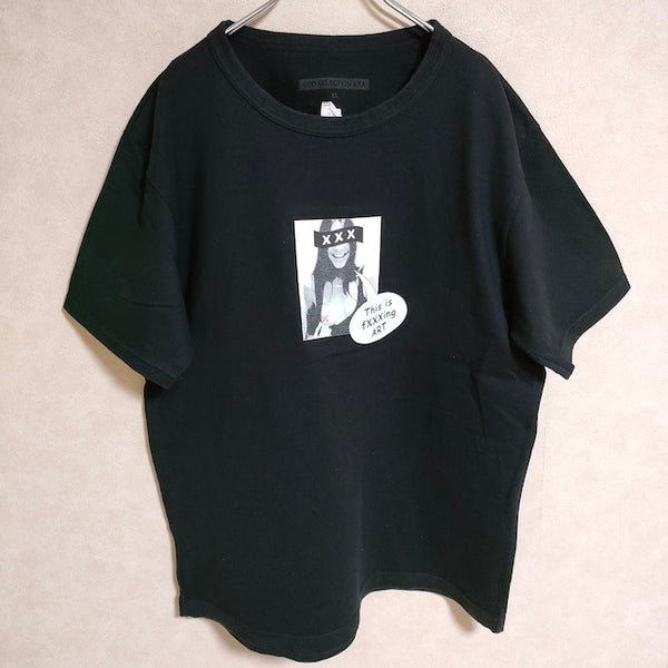 GOD SELECTION XXX This is fucking ART サイズXL 半袖Ｔシャツ カットソー ブラック メンズ ゴッドセレクショントリプルエックス【中古】4-0521S△