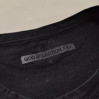 GOD SELECTION XXX ジョニーデップ サイズL 半袖Ｔシャツ カットソー ブラック メンズ ゴッドセレクショントリプルエックス【中古】4-0521S△