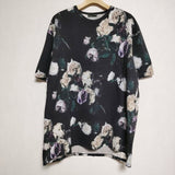 LAD MUSICIAN FLOWER BIG TEE 花柄 フラワー 半袖Ｔシャツ カットソー ブラック マルチ メンズ ラッドミュージシャン【中古】4-0608S∞