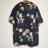 LAD MUSICIAN FLOWER BIG TEE 花柄 フラワー 半袖Ｔシャツ カットソー ブラック マルチ メンズ ラッドミュージシャン【中古】4-0608S∞