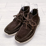 VISVIM VOYAGEUR MOC-FOLK モカシン ブーツ シューズ レザー スウェード サイズM9.5 シューズ・靴 ブラウン メンズ ビズビム/ヴィズヴィム【中古】4-1104T◎