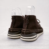 VISVIM VOYAGEUR MOC-FOLK モカシン ブーツ シューズ レザー スウェード サイズM9.5 シューズ・靴 ブラウン メンズ ビズビム/ヴィズヴィム【中古】4-1104T◎