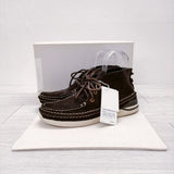 VISVIM VOYAGEUR MOC-FOLK モカシン ブーツ シューズ レザー スウェード サイズM9.5 シューズ・靴 ブラウン メンズ ビズビム/ヴィズヴィム【中古】4-1104T◎