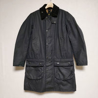 Barbour 1502122 BORDER SL オイルドジャケット サイズ34 ロング丈 コート ブラック メンズ バブアー【中古】4-0916T∞