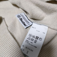 Yonetomi ヨネトミ 米富繊維 RIGID CASHMERE SWEATER 定価49500円 カシミヤセーター ニット アイボリー メンズ【中古】4-0916T∞