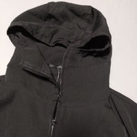 Yohji Yamamoto POUR HOMME ウールギャバジンフーデッドブルゾン モッズコートデザイン ジャケット ブラック メンズ ヨウジヤマモトプールオム【中古】4-0908T∞