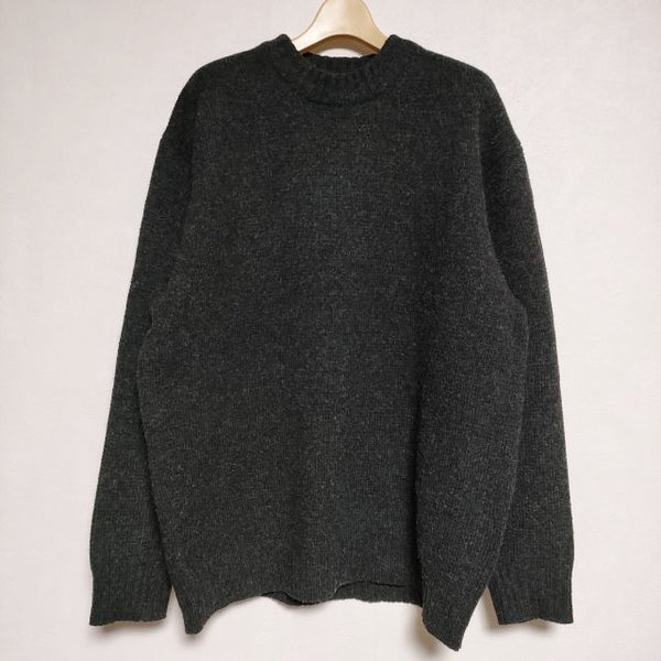 green label relaxing ハミルトンラム ワイドカラー セーター ニット 23AW チャコールグレー メンズ グリーンレーベルリラクシング【中古】4-0916T∞