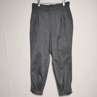 HOMELESS TAILOR CUFF PANTS 定価42900円 ワークチェック パンツ グレー メンズ ホームレステイラー【中古】4-0916T∞