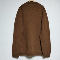 crepuscule Whole Garment V/N Zip Cardigan 1703-009 ニット ウール ジップ カーディガン ブラウン メンズ クレプスキュール【中古】4-1002T∞