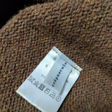 crepuscule Whole Garment V/N Zip Cardigan 1703-009 ニット ウール ジップ カーディガン ブラウン メンズ クレプスキュール【中古】4-1002T∞