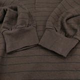 UNIVERSAL PRODUCTS product Border L/S Polo 223-60105 サイズ2 ボーダー ポロシャツ ブラウン メンズ ユニバーサルプロダクツ【中古】4-0503M♪