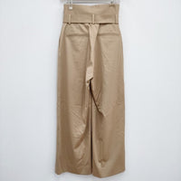 Graphpaper 新品 Rayon Satin Stretch Belted Pants GL191-40083B 定価28600円 パンツ ベージュ レディース グラフペーパー【中古】4-0314M♪