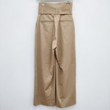 Graphpaper 新品 Rayon Satin Stretch Belted Pants GL191-40083B 定価28600円 パンツ ベージュ レディース グラフペーパー【中古】4-0314M♪