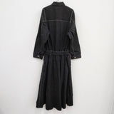 Graphpaper 新品 Belted Denim Dress GL203-60159B 定価57200円 サイズ0 ワンピース ブラック レディース グラフペーパー【中古】4-0325M♪