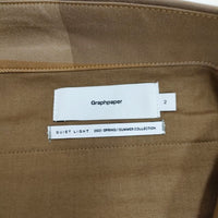 Graphpaper 新品 Check Gabardine Oversized Shorts GM211-40058 ショートパンツ ショーツ ベージュ グラフペーパー【中古】4-0602S♪#