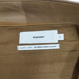 Graphpaper 新品 Check Gabardine Oversized Shorts GM211-40058 ショートパンツ ショーツ ベージュ グラフペーパー【中古】4-0602S♪