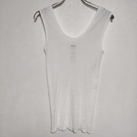 Graphpaper Narrow Rib tank Top GL211-70201B 定価7480円  タンクトップ ホワイト レディース グラフペーパー【中古】4-0626S∞