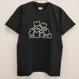 Fresh Service 新品 PILE CARTON サイズS 定価8600円 プリント 半袖Ｔシャツ カットソー ブラック メンズ フレッシュサービス【中古】4-0602S♪