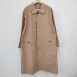 Graphpaper 新品未使用品 Double Cloth Peach Soutien Collar Coat GM201-10181B 定価107800円 ステンカラーコート ベージュ メンズ グラフペーパー【中古】4-0320M☆