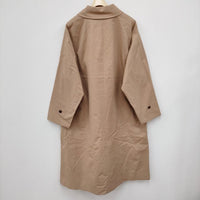 Graphpaper 新品未使用品 Double Cloth Peach Soutien Collar Coat GM201-10181B 定価107800円 ステンカラーコート ベージュ メンズ グラフペーパー【中古】4-0320M☆