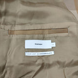 Graphpaper 新品未使用品 Check Gabardine Oversized Short Coat GM211-10057 21SS 定価85800円 サイズ2 ショートコート ブルゾン ブラウン系 メンズ グラフペーパー【中古】4-0320T☆