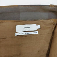 Graphpaper 新品 Check Gabardine Oversized Shorts GM211-40058 2 ショートパンツ ショーツ ブラウン メンズ グラフペーパー【中古】4-0602S♪