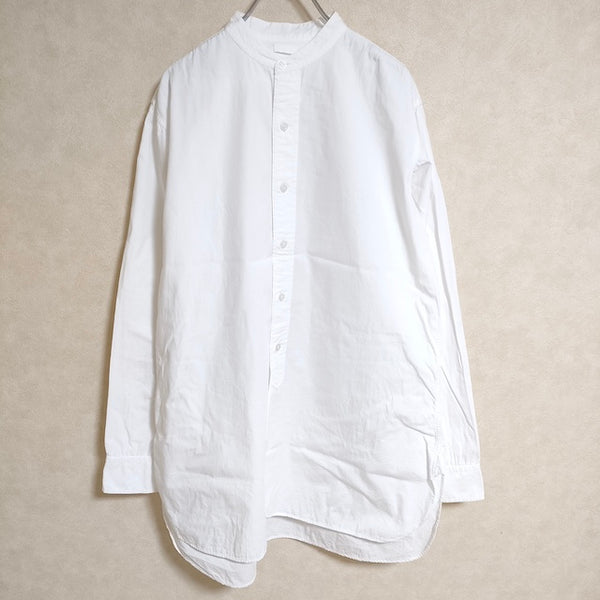 SEEALL バンドカラーシャツ サイズ46 長袖シャツ ホワイト メンズ シーオール【中古】4-0414M△