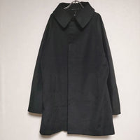 Yohji Yamamoto +NOIR カシミア混ウール ビッグカラー コート ブラック レディース ヨウジヤマモト プリュス ノアール【中古】4-0911A∞