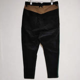 PANTARHEY パンタレイ ODDS & ENDS SKINNY 定価22000円 ベロア 切替 パッチワーク　 パンツ ブラック ベージュ メンズ【中古】4-1225T∞
