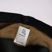 PANTARHEY パンタレイ ODDS & ENDS SKINNY 定価22000円 ベロア 切替 パッチワーク　 パンツ ブラック ベージュ メンズ【中古】4-1225T∞