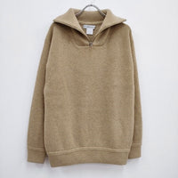 union launch Half Zip Knit Pullover ハーフジップニットプルオーバー 定価72600円 ベージュ レディース ユニオンランチ【中古】4-0314T♪