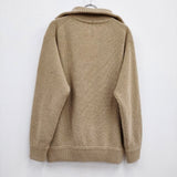 union launch Half Zip Knit Pullover ハーフジップニットプルオーバー 定価72600円 ベージュ レディース ユニオンランチ【中古】4-0314T♪