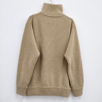 union launch Half Zip Knit Pullover ハーフジップニットプルオーバー 定価72600円 ベージュ レディース ユニオンランチ【中古】4-0314T♪