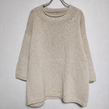 Mcmachan Woolen マクマーンウーレン コットン プルオーバー ネパール製 ニット ベージュ レディース【中古】4-0401M∞