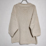 Mcmachan Woolen マクマーンウーレン コットン プルオーバー ネパール製 ニット ベージュ レディース【中古】4-0401M∞