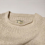 Mcmachan Woolen マクマーンウーレン コットン プルオーバー ネパール製 ニット ベージュ レディース【中古】4-0401M∞