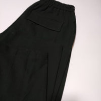 Ron Herman/union launch ウールイージーパンツ 3620600104 ウエストゴム パンツ ブラック メンズ ロンハーマン/ユニオンランチ【中古】4-1225T∞