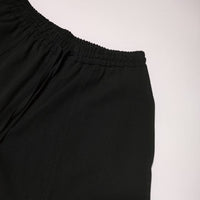 Ron Herman/union launch ウールイージーパンツ 3620600104 ウエストゴム パンツ ブラック メンズ ロンハーマン/ユニオンランチ【中古】4-1225T∞