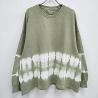 refomed  リフォメッド RE23SS-CU05 WORK GLOVE TIE DYE TEE コットン サイズ1 ニット ライトグリーン ホワイト メンズ【中古】4-0503M♪