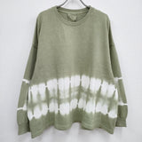 refomed  リフォメッド RE23SS-CU05 WORK GLOVE TIE DYE TEE コットン サイズ1 ニット ライトグリーン ホワイト メンズ【中古】4-0503M♪