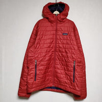 patagonia 中綿 ナノパフ フーディー XL プリマロフト キルティング 84221 ジャケット レッド メンズ パタゴニア【中古】4-0908A∞