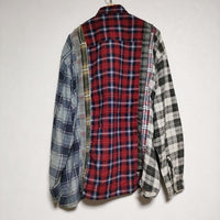 Rebuild by Needles Wide 7 Cuts Shirt  再構築 リメイク ネル パッチワーク 長袖シャツ マルチ メンズ リビルドバイニードルス【中古】4-1005T∞